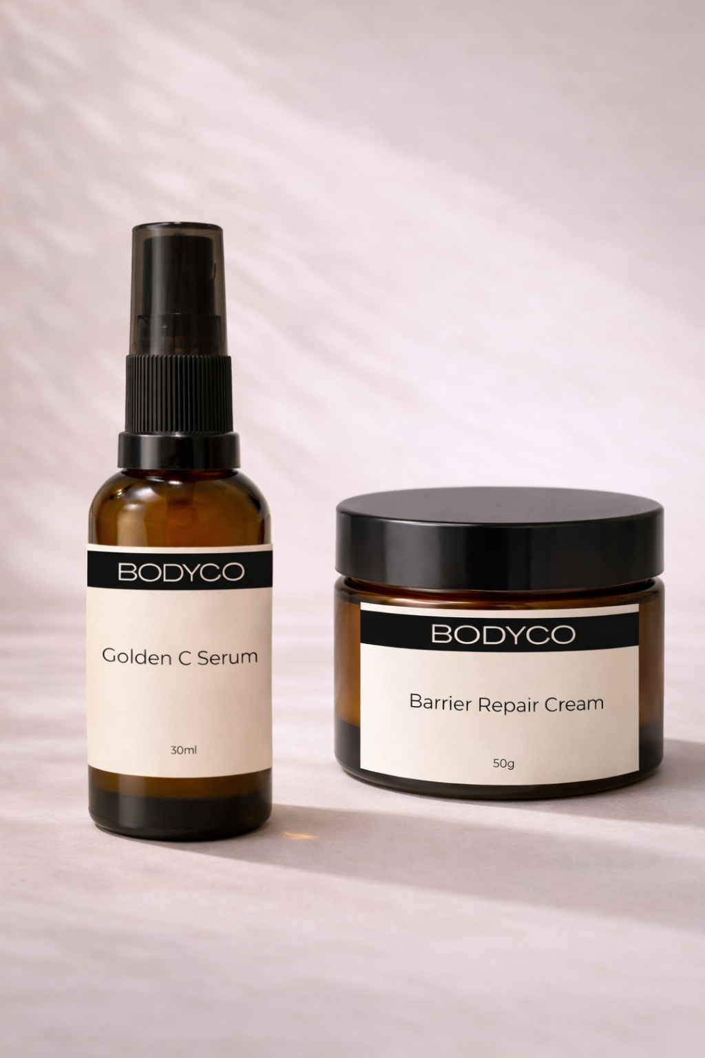 Brighter + Stronger Skin Set — Golden C Serum and Barrier Repair Cream