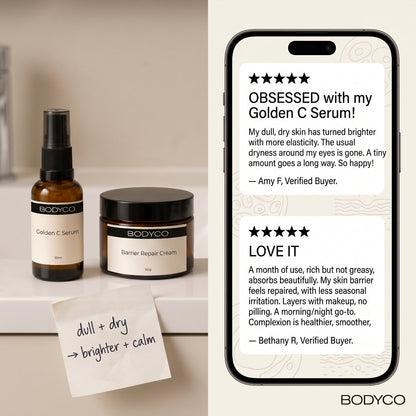 skincare reviews — Brighter Stronger Skin Set results